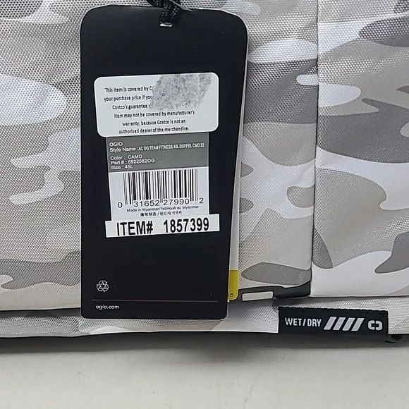 OGIO CAMO AC OG Team Fitness 45L Duffel CMO 22 Convertible Backpack - Picture 5 of 10